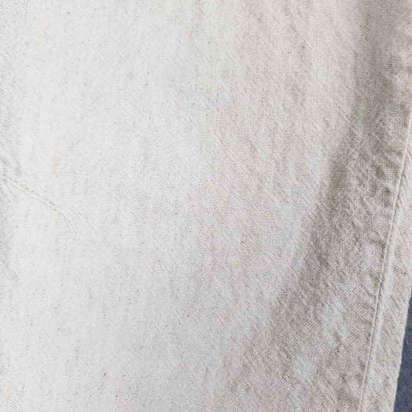 Zara Cream Drawstring Joggers Cotton/Linen Blend Size Medium - Picture 6 of 12